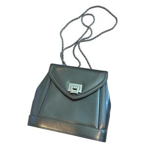 Elegant pewter metallic Leather Frenchy of California made in USA Women's Bag